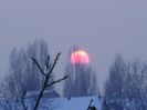 Apus de soare pe ger