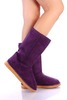 Qupid Oakley-01 Mid-Calf Boot Purple