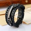 Kevlar Black Leather Bracelet_85 de lei