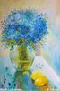Blue Bouquet and Lemons