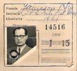 1961 BUC., C.ZAINESCU SPC INTR.INST.MONTAJ, LEGITIMATIE CALATORIE, LINII 1 SI 15