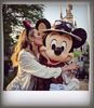 ˓0̣1̣ˢᵗ Ɲ̞.˒ Candice Swanepoel encountering Mickey Mouse in Disneyland Paris.