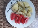 Cartofi cu usturoi si marar la cuptor