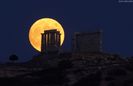Luna plina in Capricorn - Cape Sounion, templul lui Poseidon, Grecia