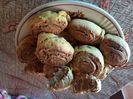 Biscuiti spirala cu bombonele portocala si cacao