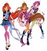 winx  bloom  tecna  and  flora