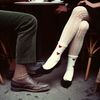 wearing two pairs of socks