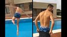 *sare in piscina și face ca un delfin*
