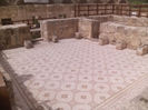 Jerash - mozaic roman, ruinele bisericii Marianos