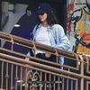 ،28.07 Ꜥℐẹṇṇẹṛ on ⁵ʝun in West Hollywood, CA; leaving Sushi Park Restaurant.