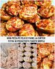 Mini pizza pe felii de paine la cuptor