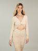 ABOUT YOU x Alina Eremia, Damen Kleid 'Edda', beige