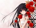 lonely_anime_girl_and_red_roses