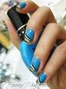 blue nail art