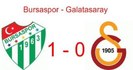 Bursaspor vs Galatasaray Istambul