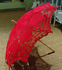 parasol.christmas red