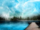 Lacul Ideal Wallpaper 3D Abstract 3D Vacanta Paradis
