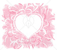 27542-Clipart-Illustration-Of-A-Pink-Heart-Background-With-Vines-And-Grunge-Dots