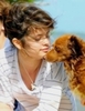 me and a dog very friendly