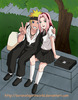 NaruSaku_Pose_for_the_Camera_by_BotanofSpiritWorld