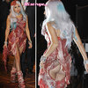 lady gaga imbracata in carne