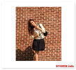 hyomin-with-bricks-background