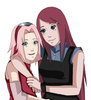 Sakura_and_Kushina_by_Chloeeh