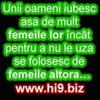 uni oameni iubec sa de mult femeile lor incat pentru a nu le uza se folosesc de femeile altora
