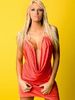 Kelly-kelly-Orange-Dress