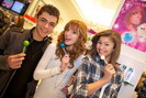 Adam Irigoyen, Bella Thorne and Zendaya at Sugar Factory