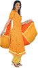 Handloom-silk-gold-printed-kameez-with-handembroidery-at-Daman-and-patchwork-chunni-traditional-Indi