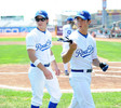Nick Jonas and Kevin Jonas - Jonas Brothers Encourage Fans to X the TXT on Road Dogs Softball Tour