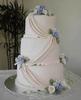Tort elegant flori albastre