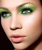 green eye makeup