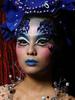 Blue fantasy makeup
