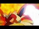 (Dar Infernape se feri si Coada de fier il lovi pe luxray)