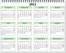 calendarul pe 2011 cu targurile de la CLuj