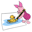 Piglet-Coloring-Duck