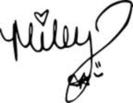 Miley autograf