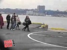 RARE VIDEO. MILEY CYRUS GETTING ON A HELICOPTER 101