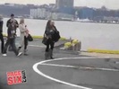 RARE VIDEO. MILEY CYRUS GETTING ON A HELICOPTER 105
