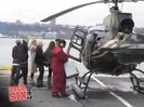 RARE VIDEO. MILEY CYRUS GETTING ON A HELICOPTER 123