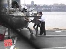 RARE VIDEO. MILEY CYRUS GETTING ON A HELICOPTER 140