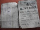 buletin de înscriere