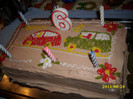tort decorat de sarbatorit