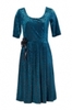 Rochii de seara Rochie eleganta cu buline turquoise