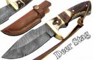 Cutit Deer Stag cu lama de Damasc (22,5 cm) _350 lei