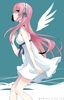 anime 154932 dress megurine luka mizuki summer dress vocaloid wings