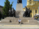 Popas la statuie -Debrecen