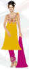 Yellow and Pink Churidar Suit - Wedding  Churidar Dress